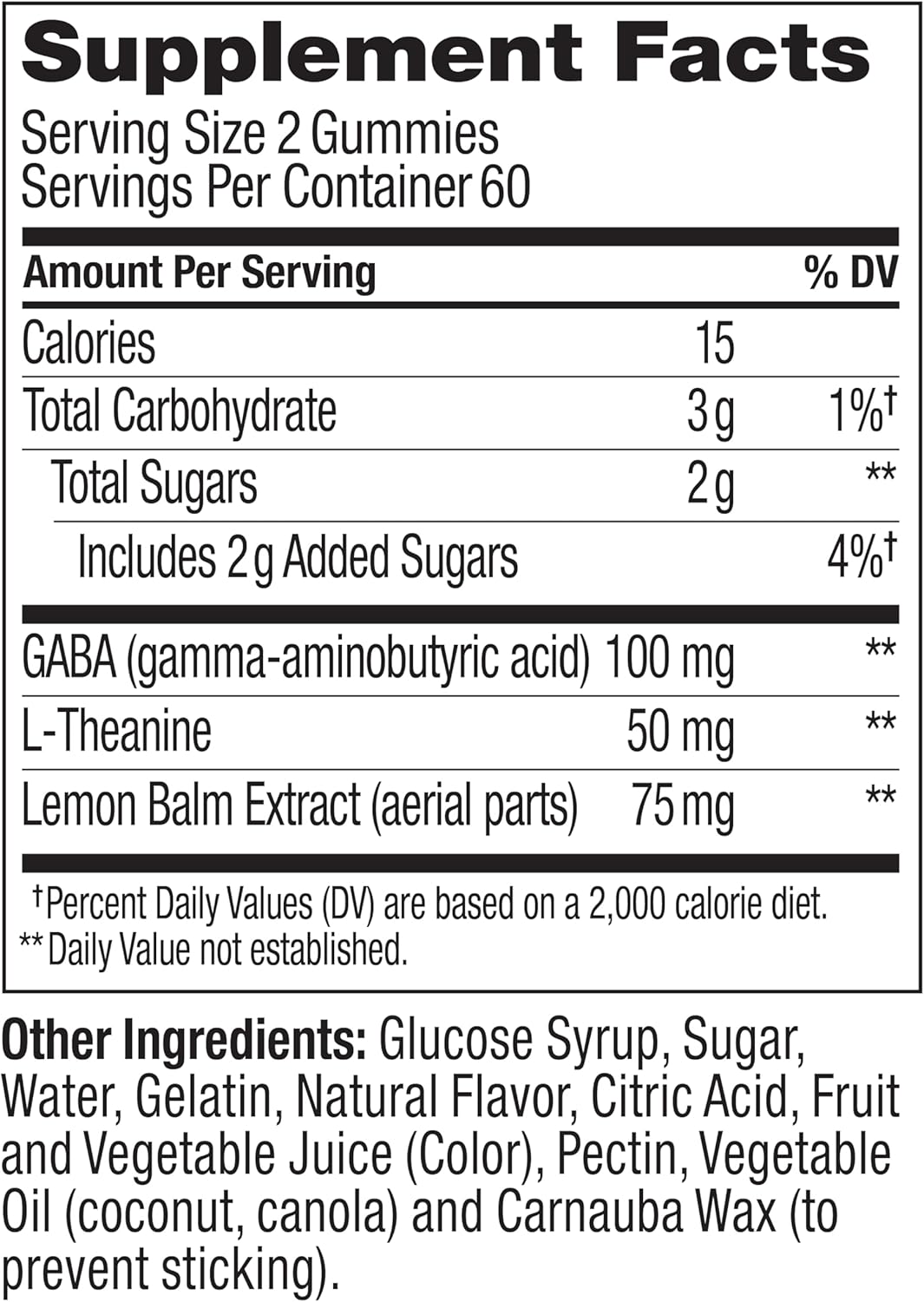 OLLY Goodbye Stress Gummy, GABA, L-Theanine, Lemon Balm, Stress Relief Supplement, Berry Flavor - 120 Count