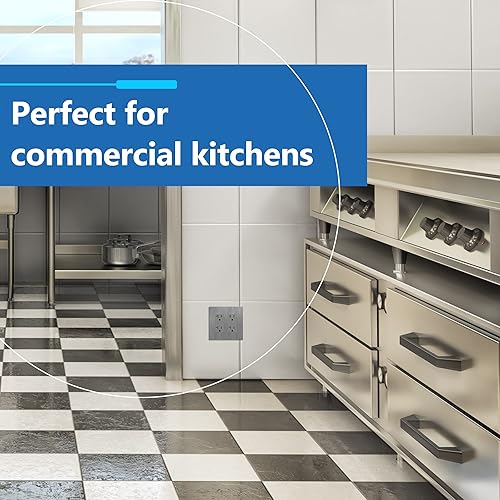 Miniatura 50 de LIDER - Cubierta decorativa de interruptor doble con acabado mate, placa de pared sin tornillos, tamaño mediano, 2 bandas, 4.88 x 4.92 pulgadas