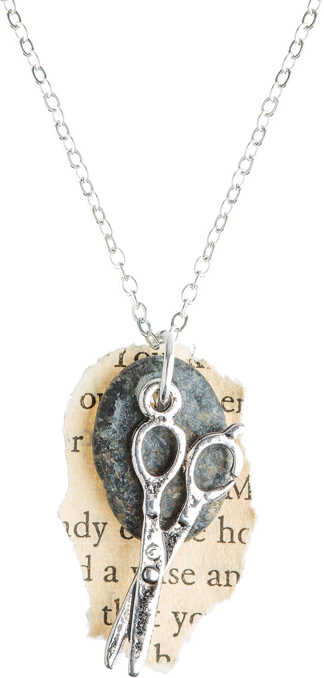 Rock Paper Scissors Necklace (Silver)