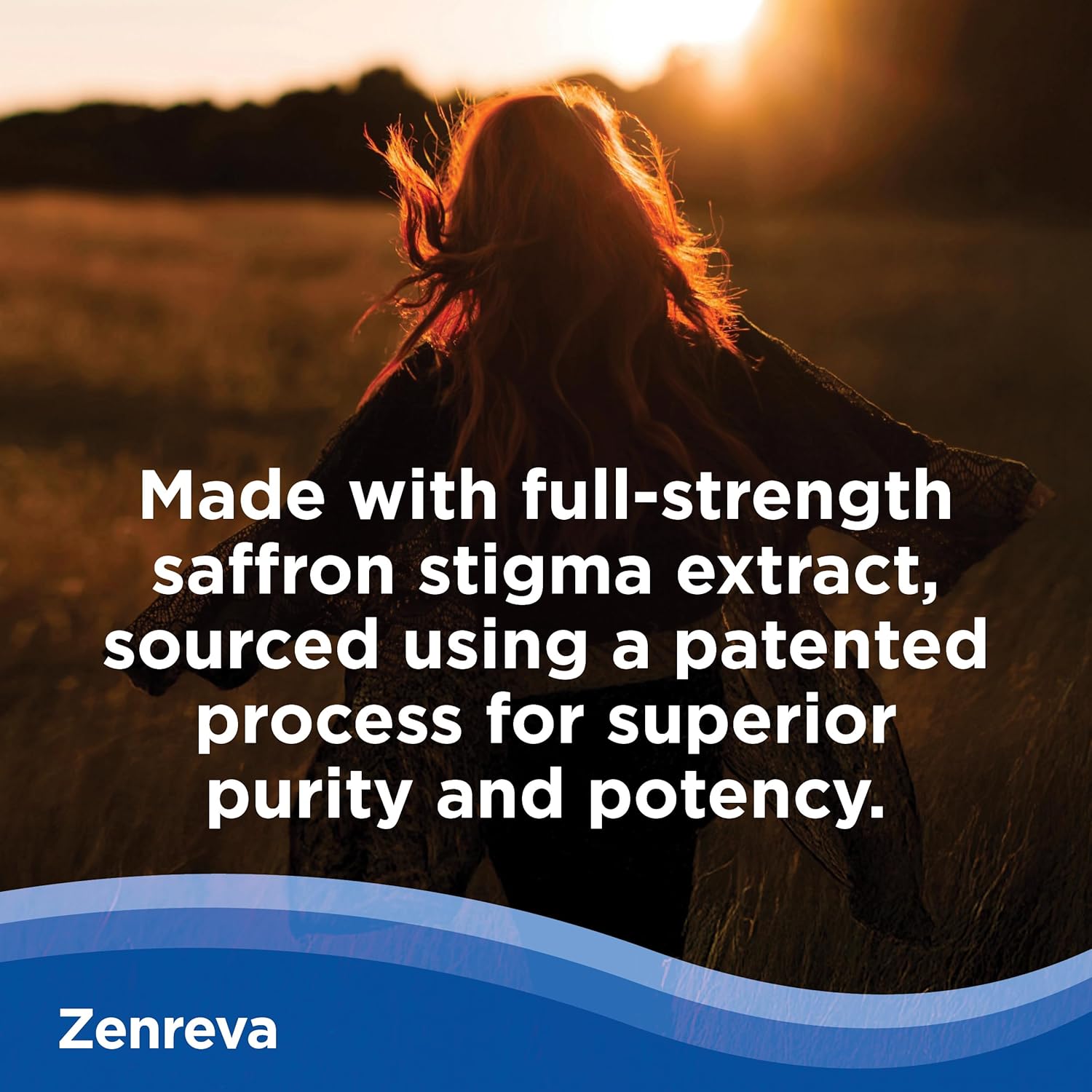CalmCo Zenreva, Pure Saffron Extract Capsules – Boost Mood, Improve Focus, Reduce Anxiety, Support Emotional Balance & Sleep, Metabolism Booster, Non-GMO Vegan Capsules, 30 Count