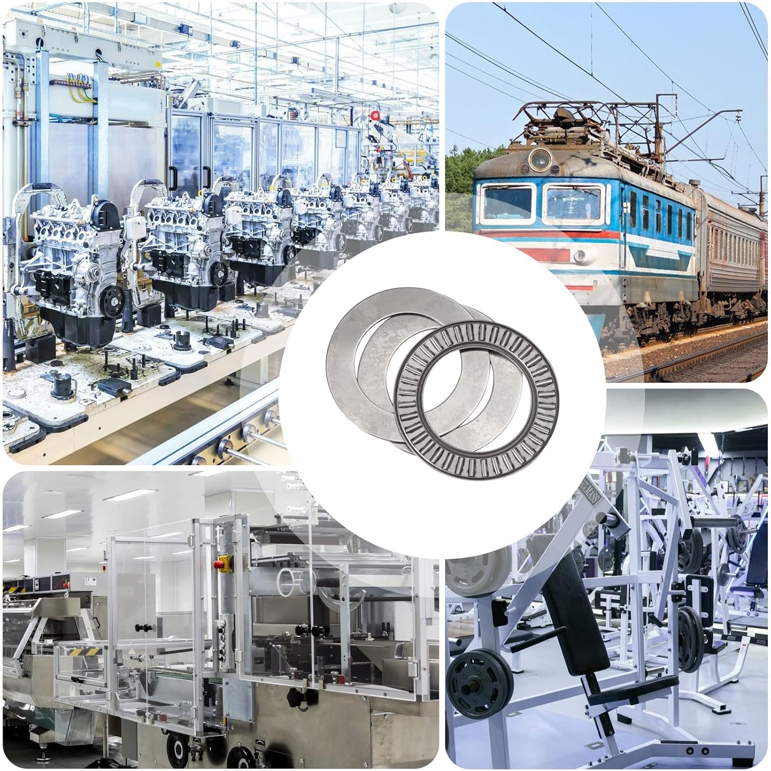30 Sets Thrust Needle Roller Bearings NTA-1220 with Washers 0.75 Inch Bore 1.25 Inch OD 0.14 Inch Width Industrial Bearing with Nice Load Carrying Capacity and Stiffness