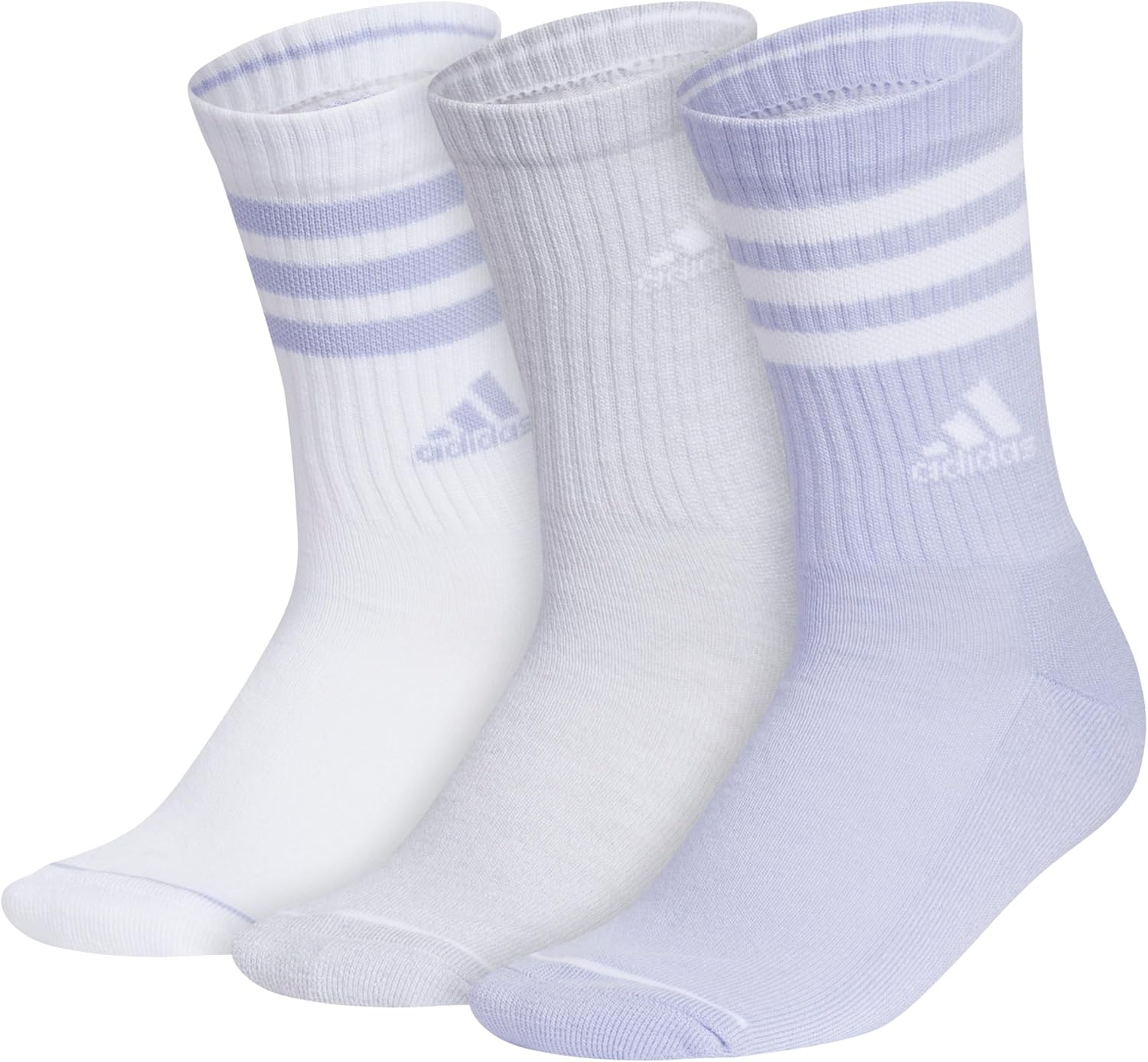 adidas Women's Cushioned Crew Socks (3 Pairs) Durable & Comfortable