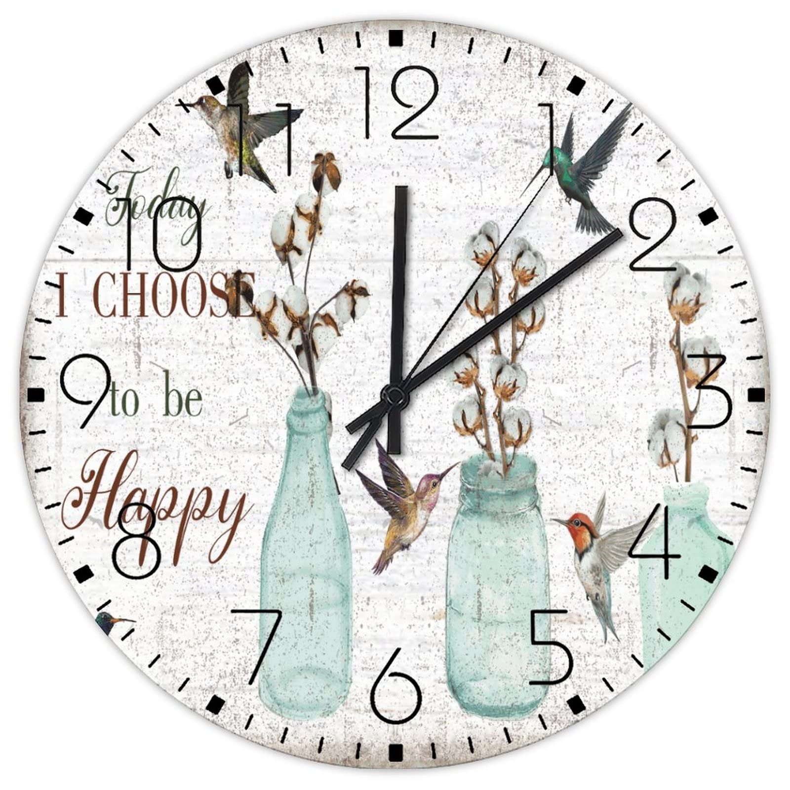 Horloge murale en bois silencieuse pour éliminer le bruit tic-tac
