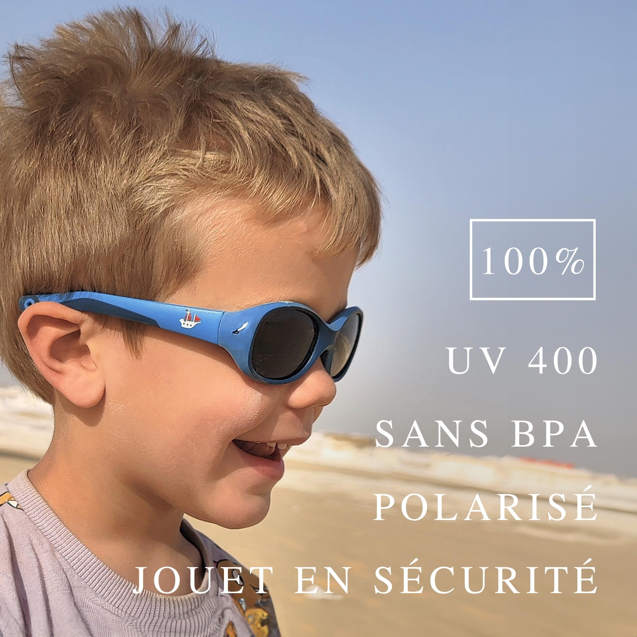 ActiveSol Lunettes de soleil pour ENFANT | FILLE et GARÇON | Protection 100% UV 400 | polarisées | indestructibles en caoutchouc souple | 2 à 6 ans