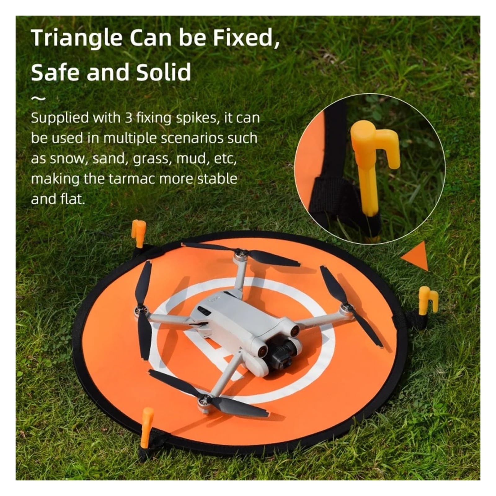 Almohadilla de aterrizaje plegable de 40/55/75 cm para DJI Avata 2/Mini 3-5 Pro/Air 3/2S (almohadilla de aterrizaje de 40 cm)