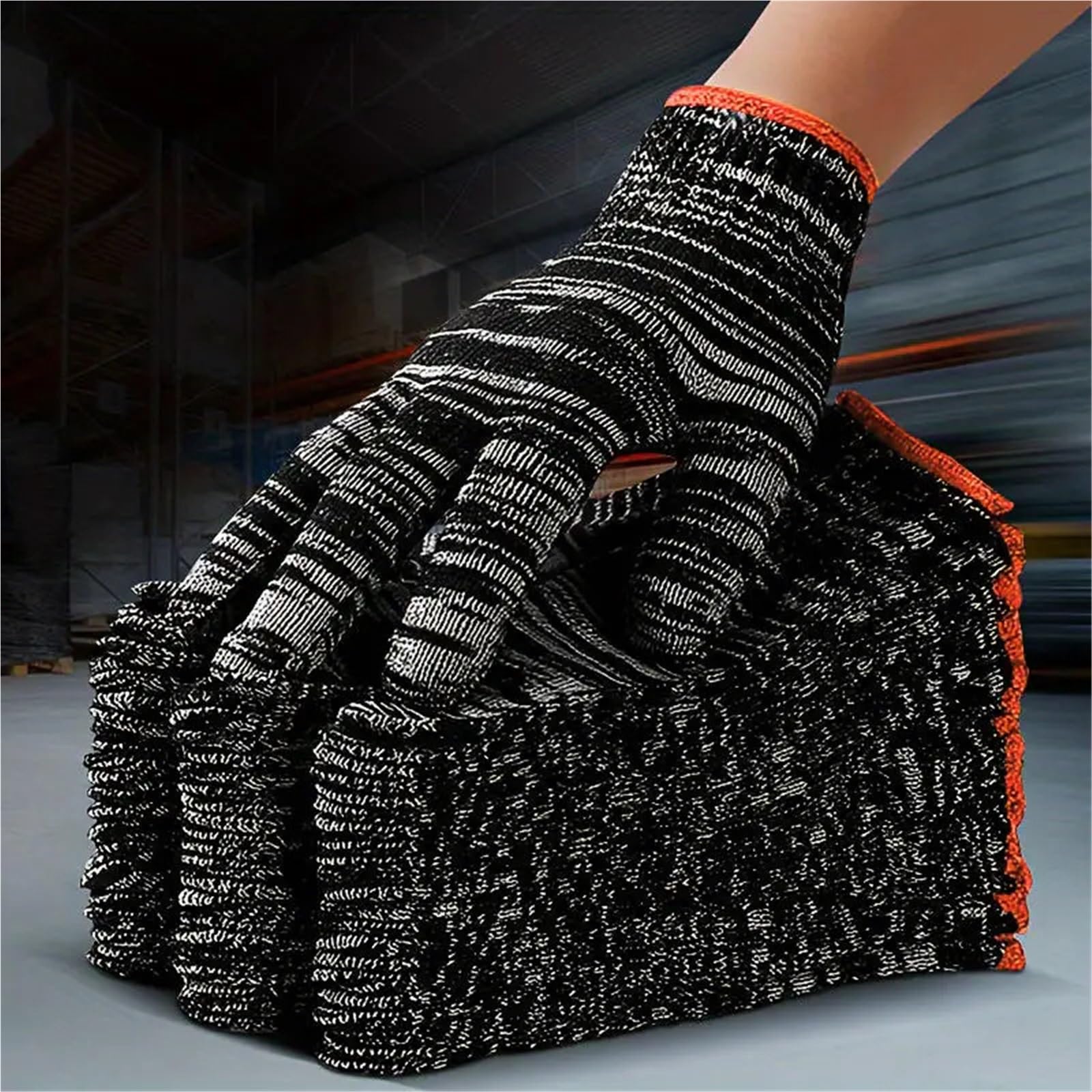 Guanti Da Lavoro Antiscivolo Guanti da lavoro in nylon 24/48 pezzi for la lavorazione del legno, giardinaggio, campeggio all'aperto, arrampicata, pesca, guanti antiscivolo(48pcs)