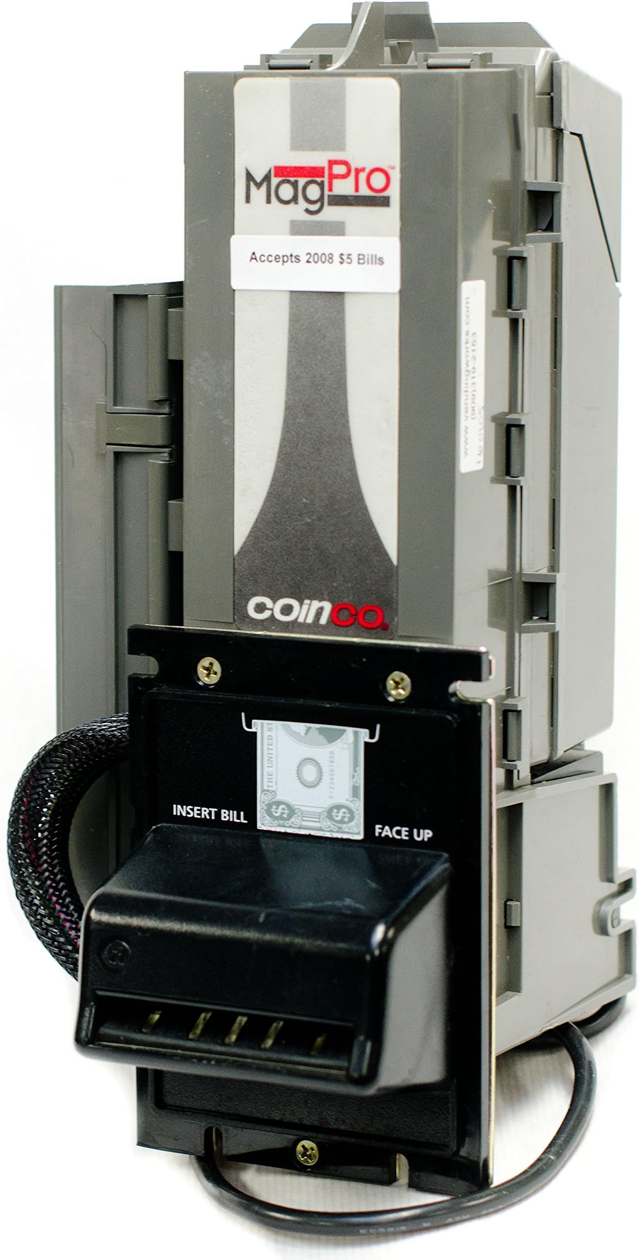 Mag Pro MAG50B MAG30B Bill Acceptor Validator Coin op - New $5 - Rebuilt