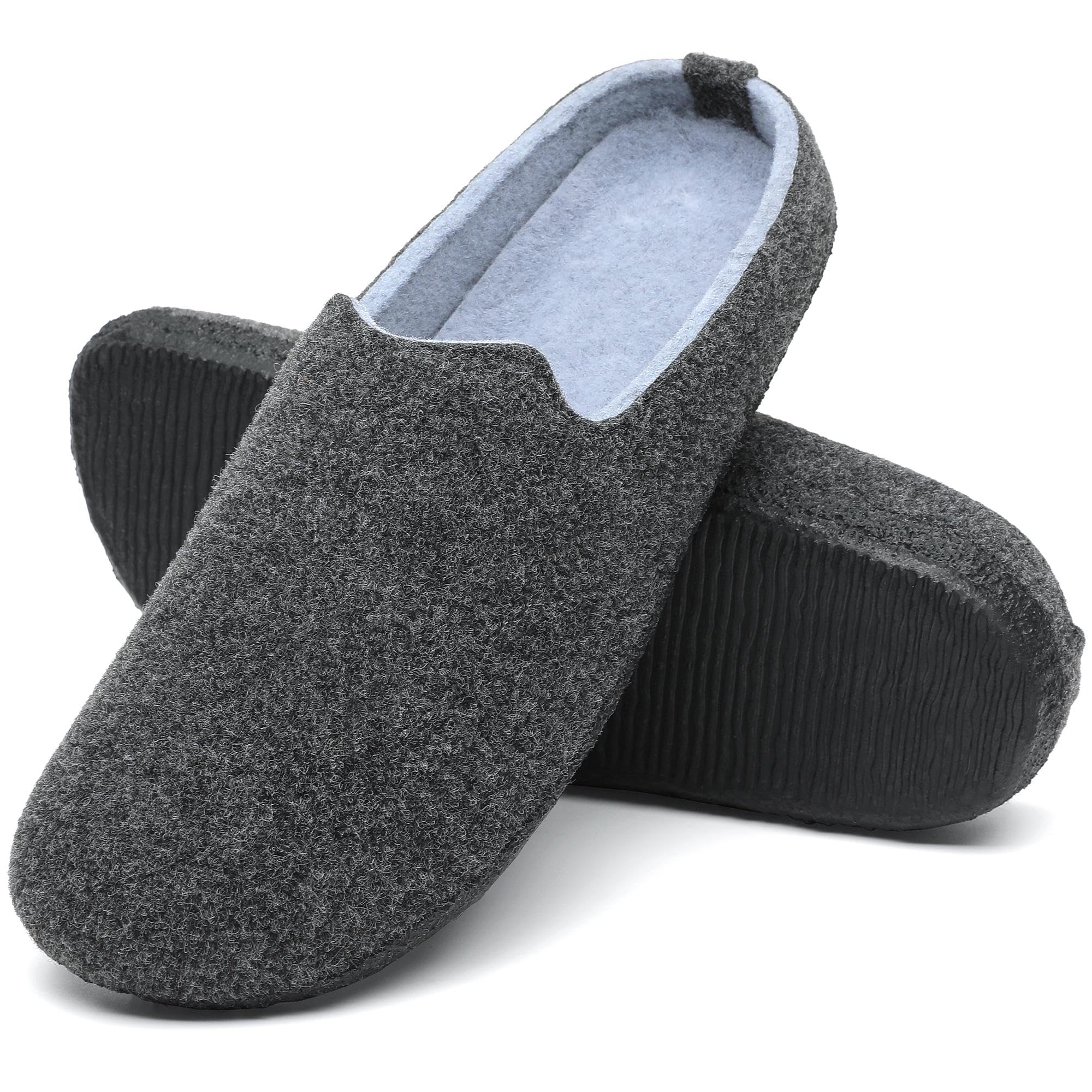 Mishansha Pantofole Feltro Invernali Ciabatte Casa Comode Scarpe da Casa per Uomo Donna Gr.36-48