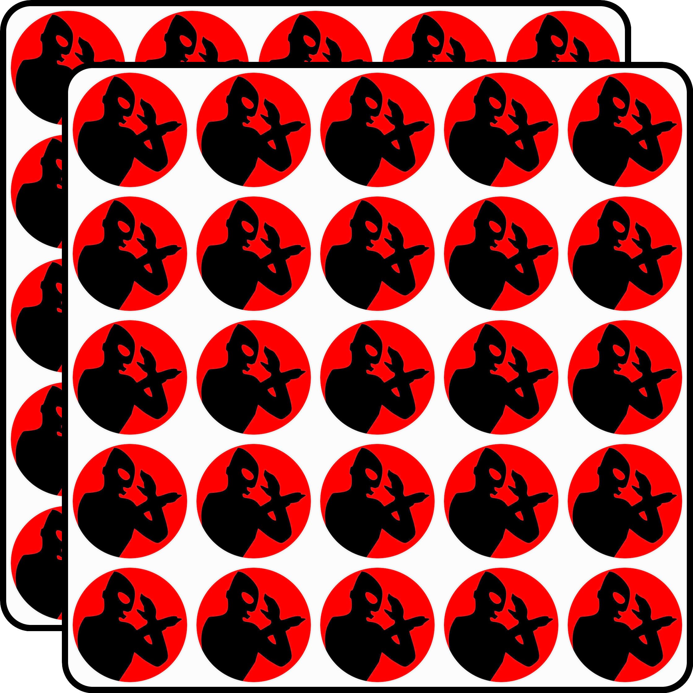 Ultraman 1" Planner Calendar Scrapbooking Stickers 50 Pack