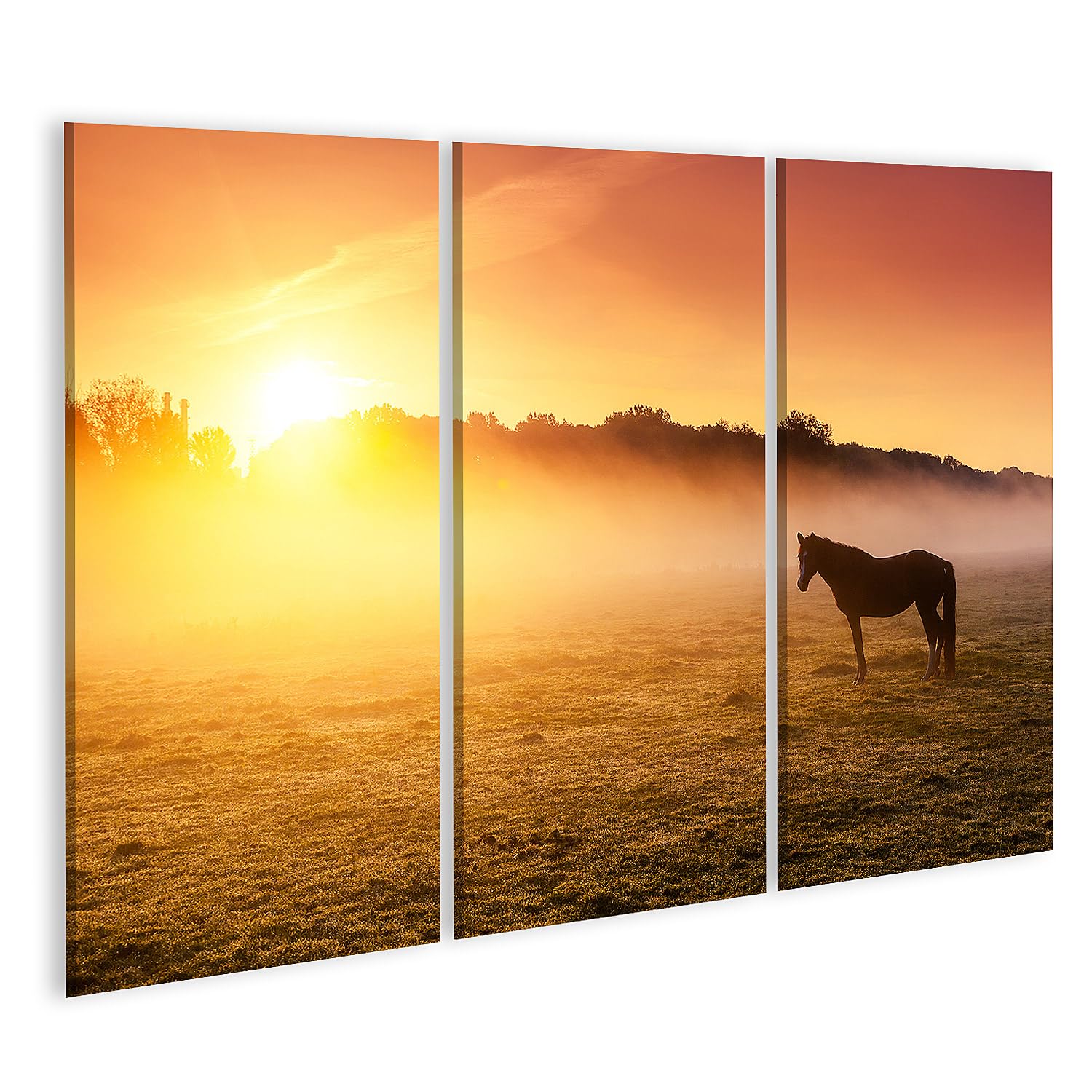 Tableau sur toile Cheval majestueux décoration murale pour salon nature - 6