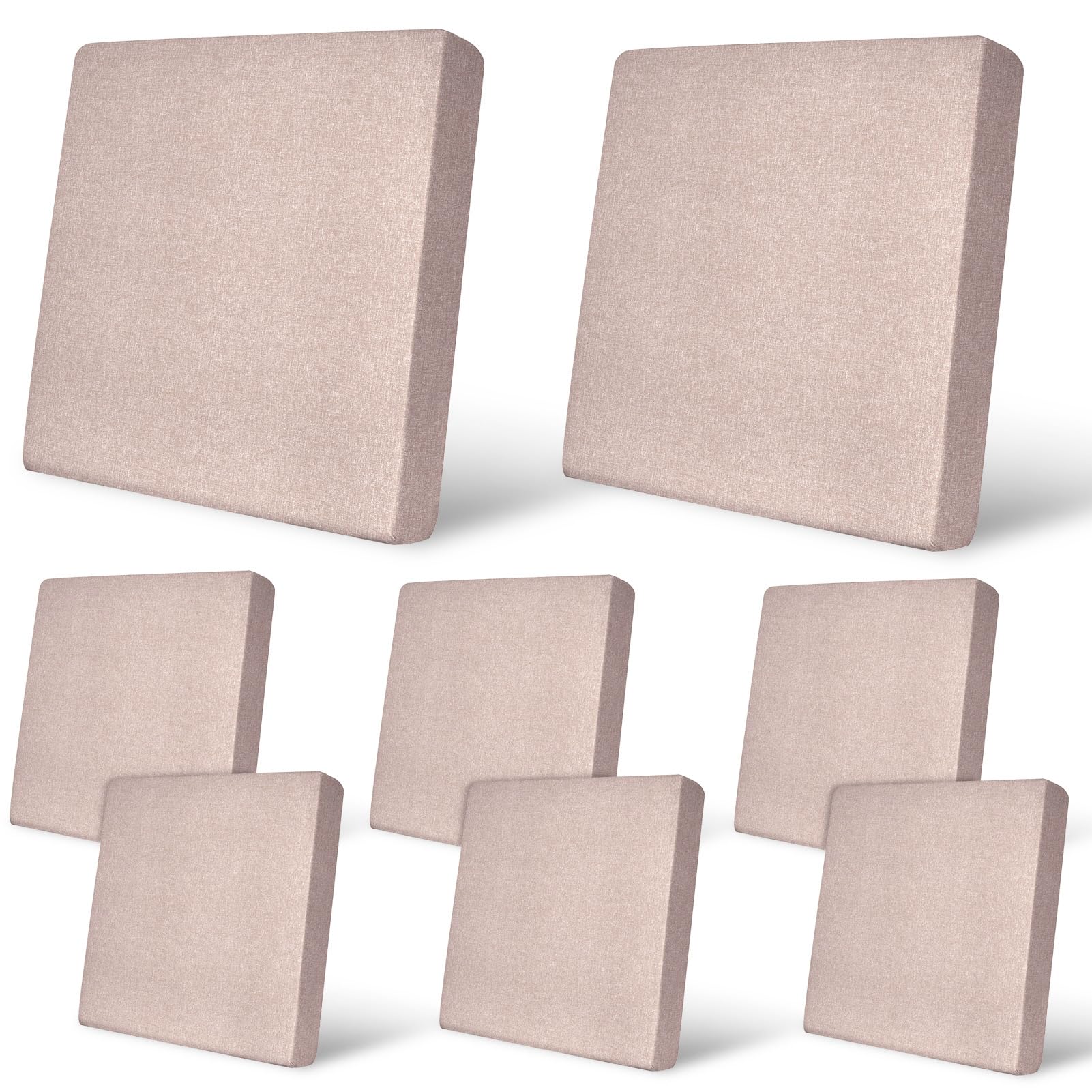 Photo 1 of 8Pcs Patio Cushion Covers Stretch Outdoor Furniture Protector Slipcovers