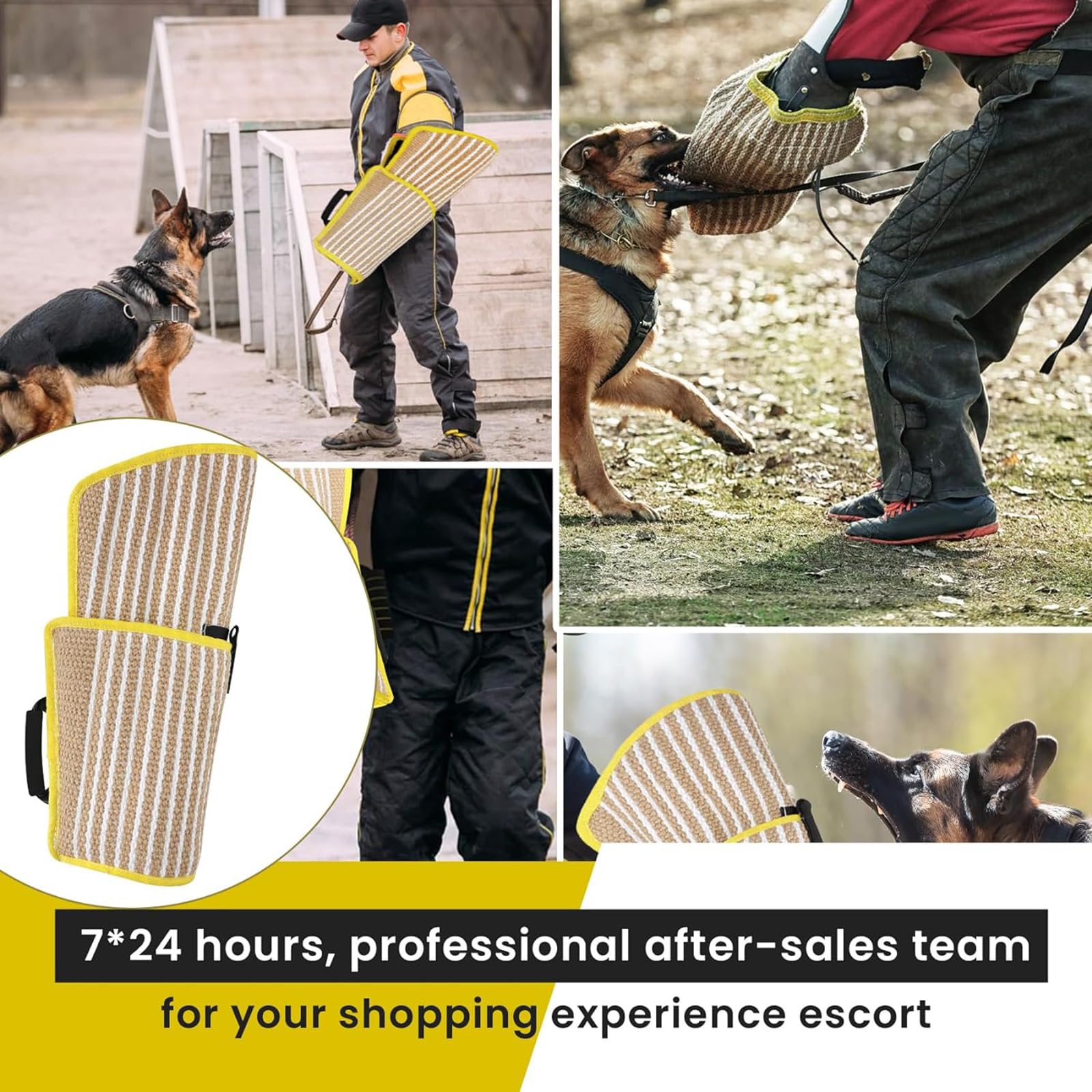 Juego De Fundas para Mordeduras De Perro Equipo De Adiestramiento 3 En 1 Mordedura De Perro Manga Brazo Palo De Adiestramiento Traje De Mordedura De Perro Juguete para Perros