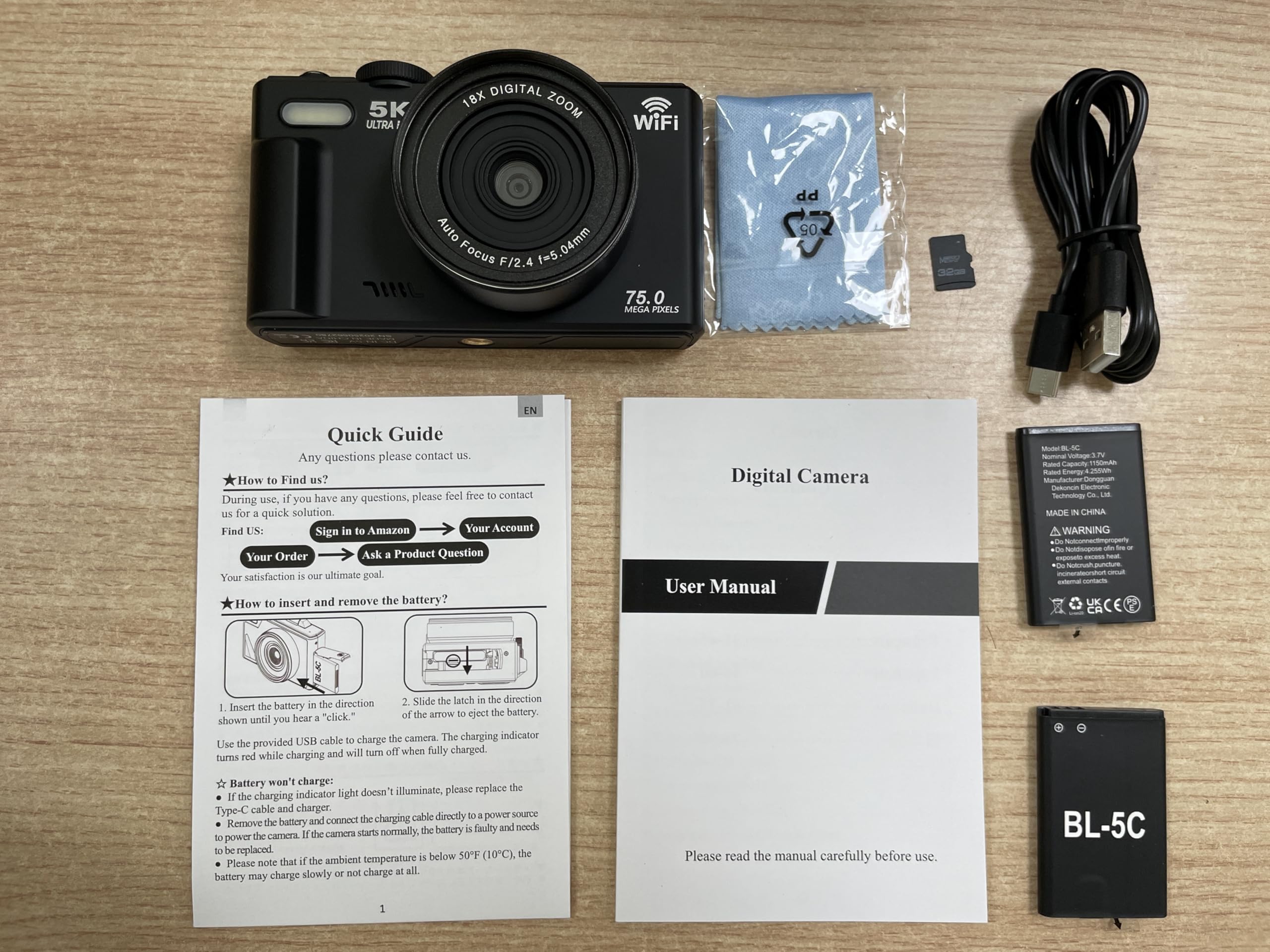 Amazon | 4Kデジタルカメラ デジカメ コンパクト 4K録画 6400万画素 18