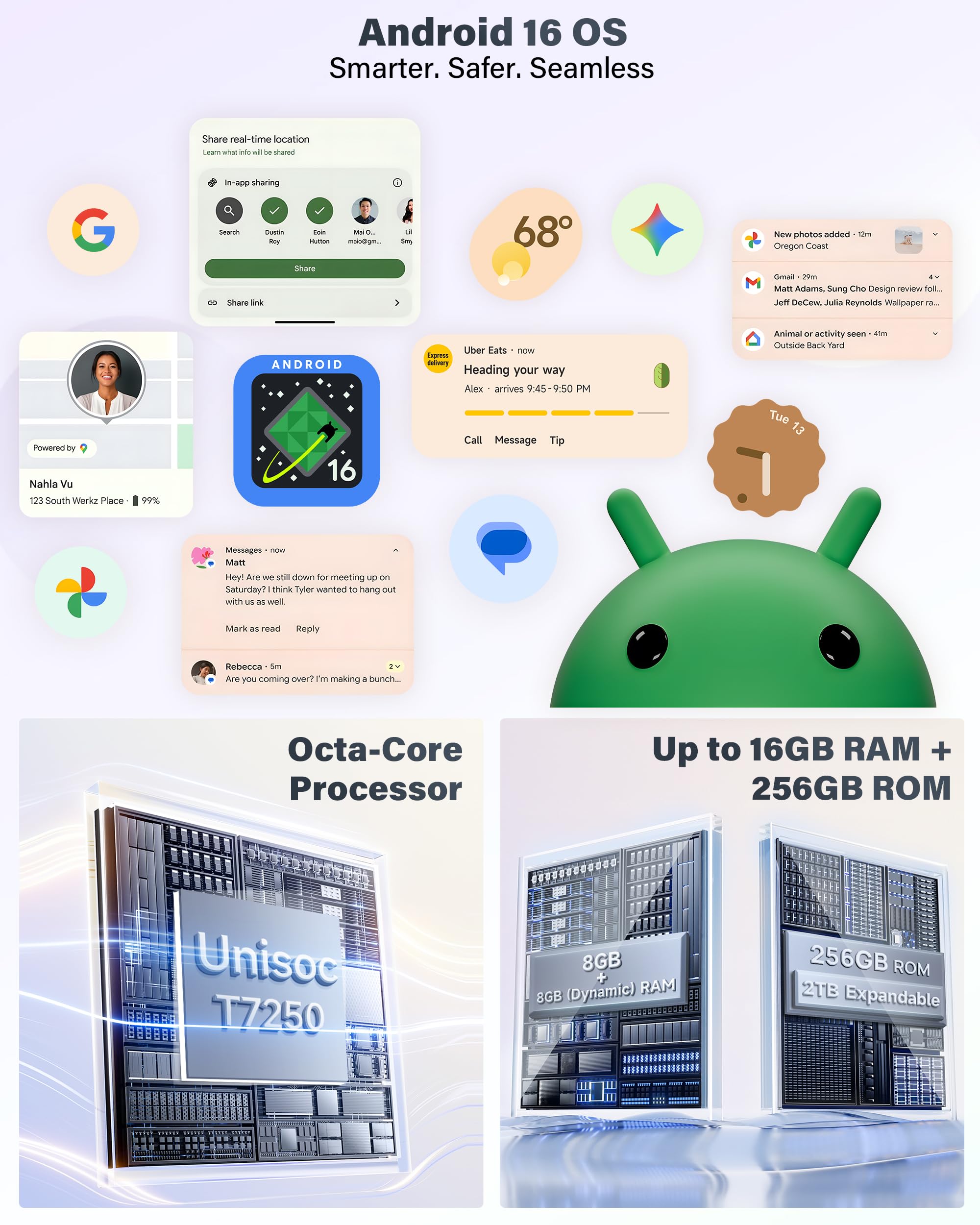 Ulefone RugKing Pad 2 Pro(2026) Tablet Rugged Android 16, 16GB+256GB, 10200mAh Tablet Indistruttibile 10,1" Pollici 90Hz, Dual 4G LTE + eSIM, IP68/IP69K, Fotocamera 48MP Tablet Robusto,NFC, GPS,Grigio - 4