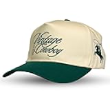 Vintage Western Trucker Hat | Men & Women | Country Cute Caps for Cowgirls Cowboys | Camo Denim Embroidered Cotton | Snapback