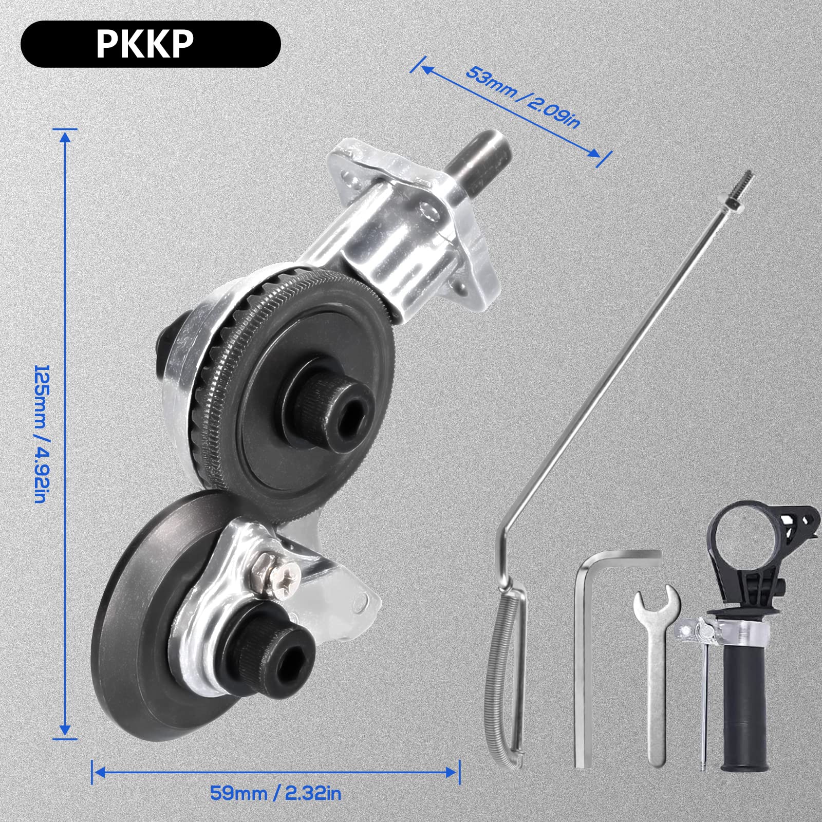 Metal Nibbler Drill Attachment, grignoteuse électrique en métal, tête de coupe rotative pour couper l'aluminium, facile à utiliser, profondeur de coupe jusqu'à 1,2 mm
