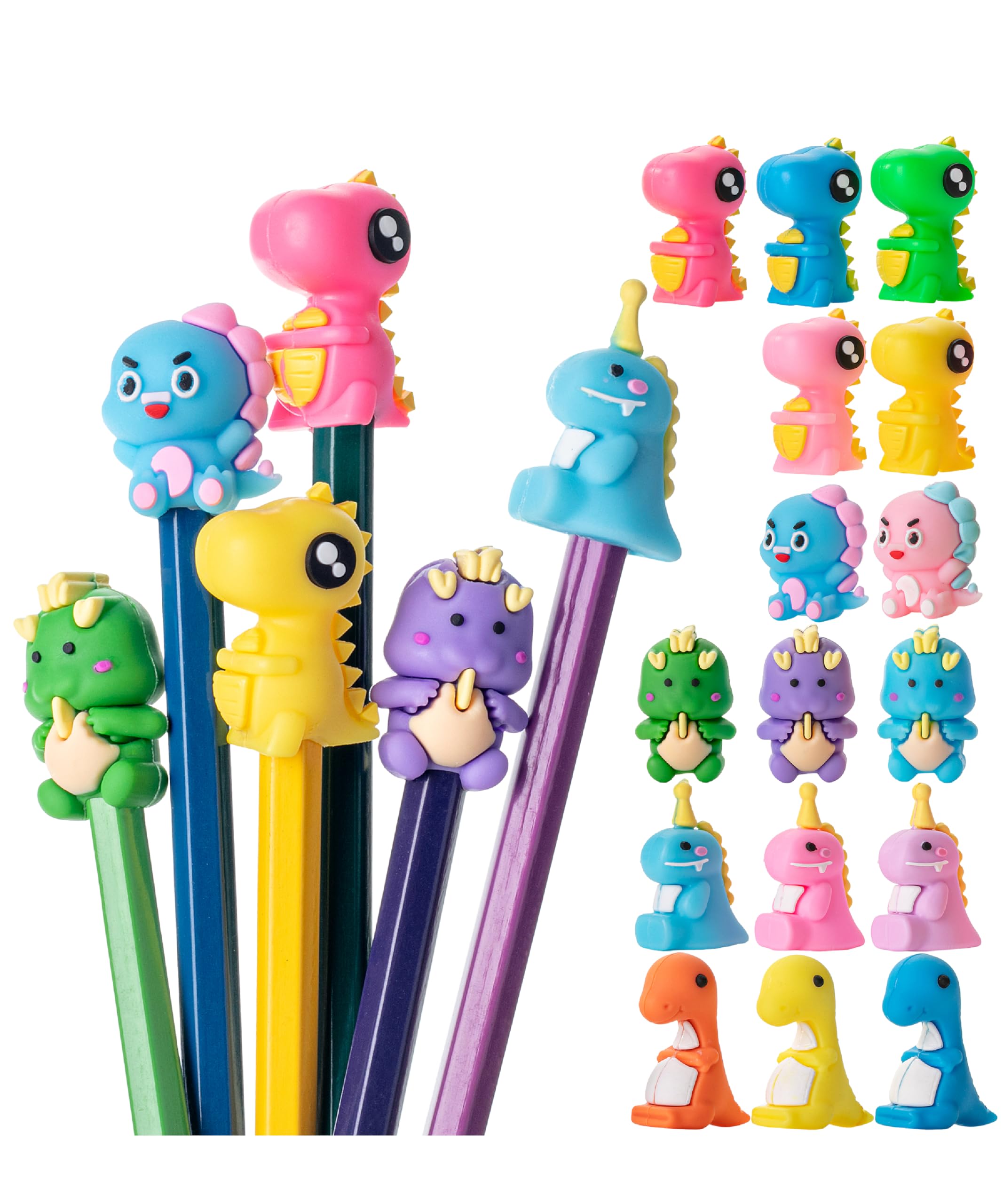 Mr. Pen- Animal Pencil Toppers, 30 pcs, Dinosaur Pen Toppers, Pencil Toppers for Kids