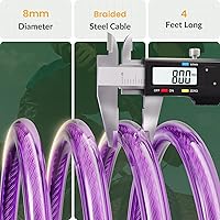 Vista 3 de Cable de Candado para Bicicleta Titanker, Candado de Cable para Bicicleta de 4 Pies, Autoenrollable, Combinación para Bicicleta Infantil con Soporte