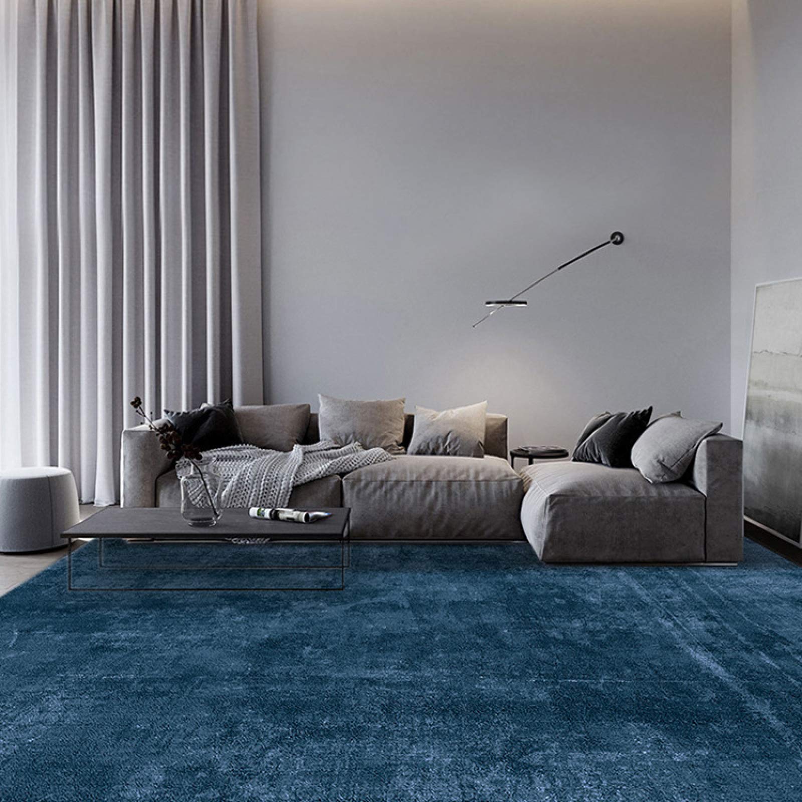 Tapis de sol antidérapant 120x160 cm tapis moderne salon et chambre NF
