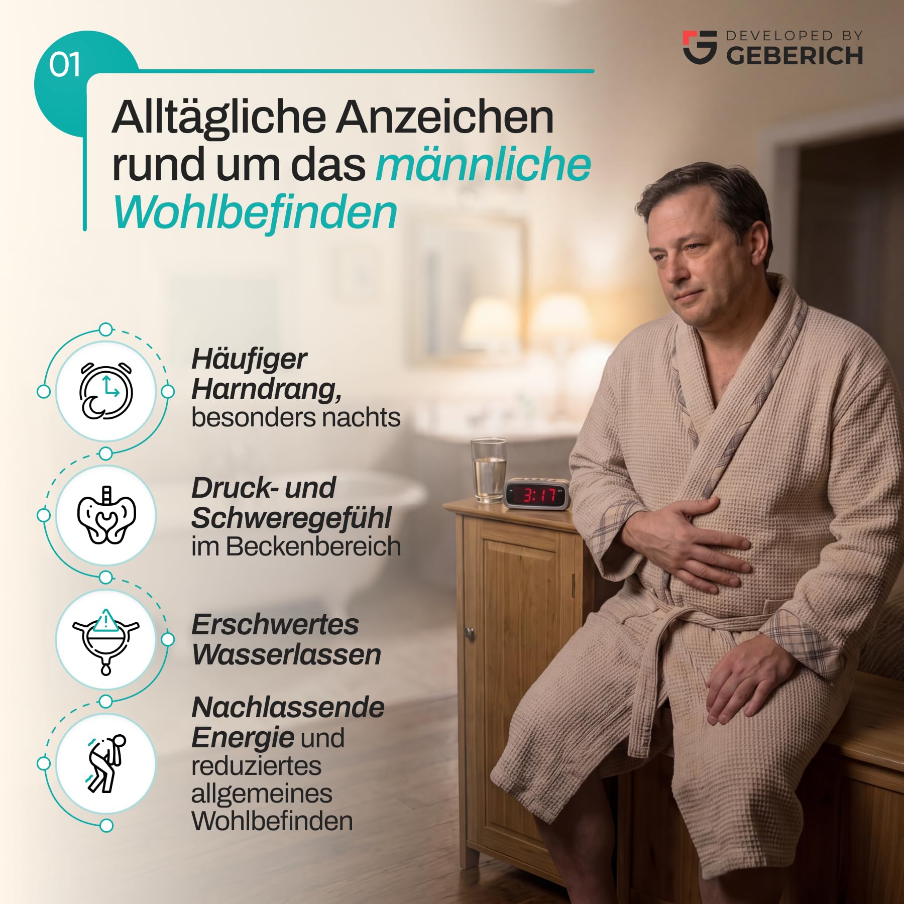 Kapseln REPROSTAT | Unterstützung für die Prostata | Serenoa repens 360 mg + Echinacea 360 mg | Harnkomfort | mit Leinsamen, Ginkgo biloba, Lycopin und Zink | 30 Kapseln