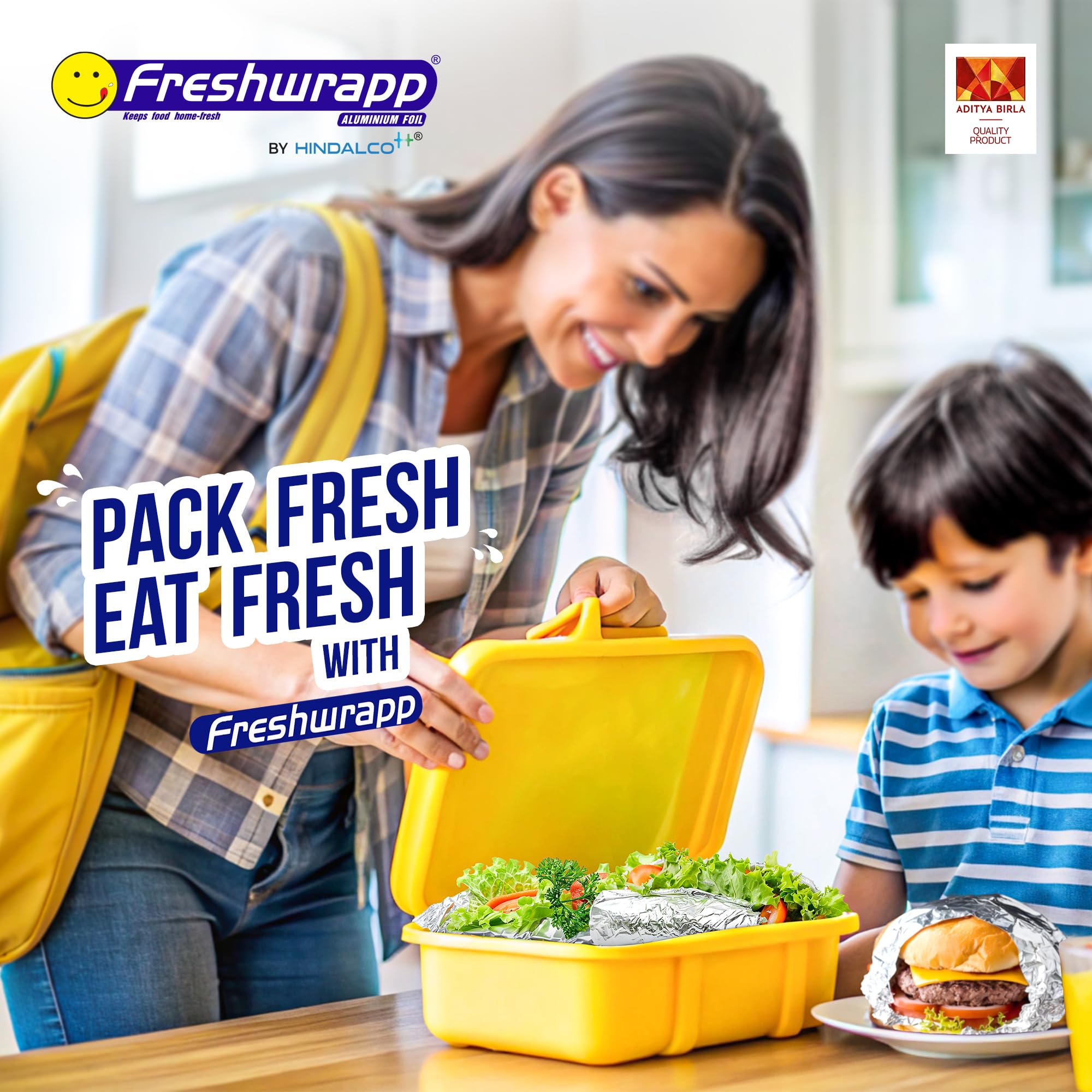 Freshwrapp Hindalco Aluminium Foil 72 Meters, 11microns | Food Packing , Wrapping, Storing and Serving - Image 2 thumbnail