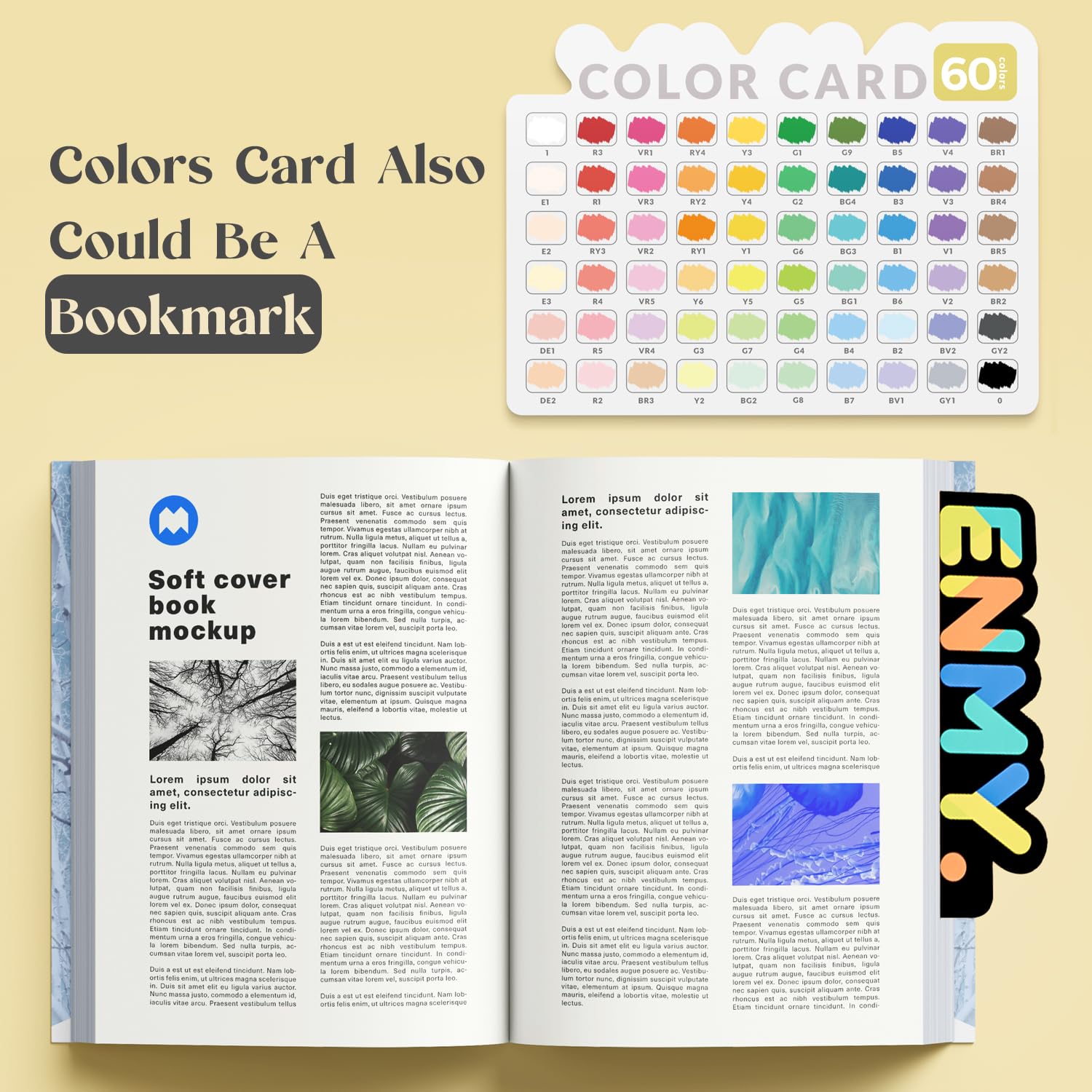 ENMY 60 rotuladores de pintura acrílica líquida directa para textiles, lienzo, piedra, vidrio, madera, papel, manualidades, pinturas acrílicas