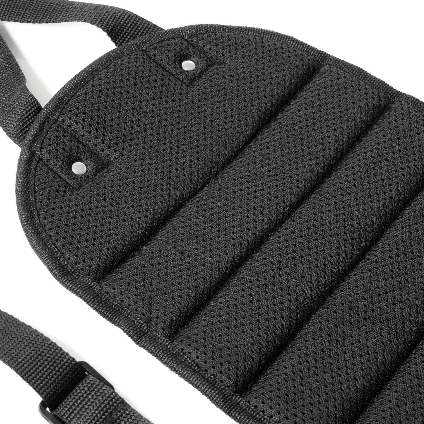 airplane footrest compact carry bag and straps with hammock packed