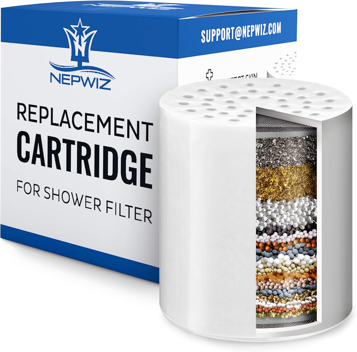 20 Stage Universal Replacement Cartridge with Vitamin C for Shower