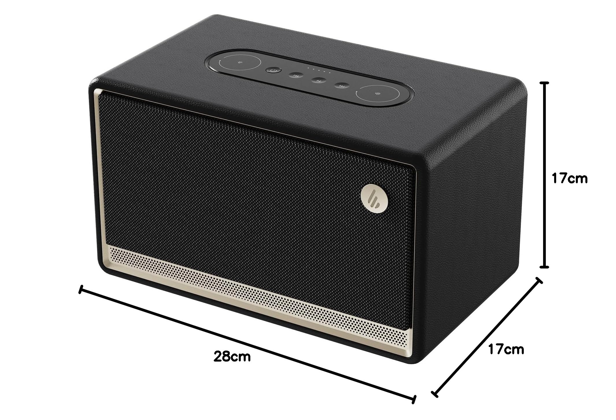 Edifier ES300 Enceinte Wi-FI & Bluetooth – Son Hi-Res 60W, AirPlay 2, LDAC, autonomie 12h, Multiroom, USB & AUX, éclairage ambiant, boîtier en Bois, contrôle Via Application – Enceinte Haut de Gamme