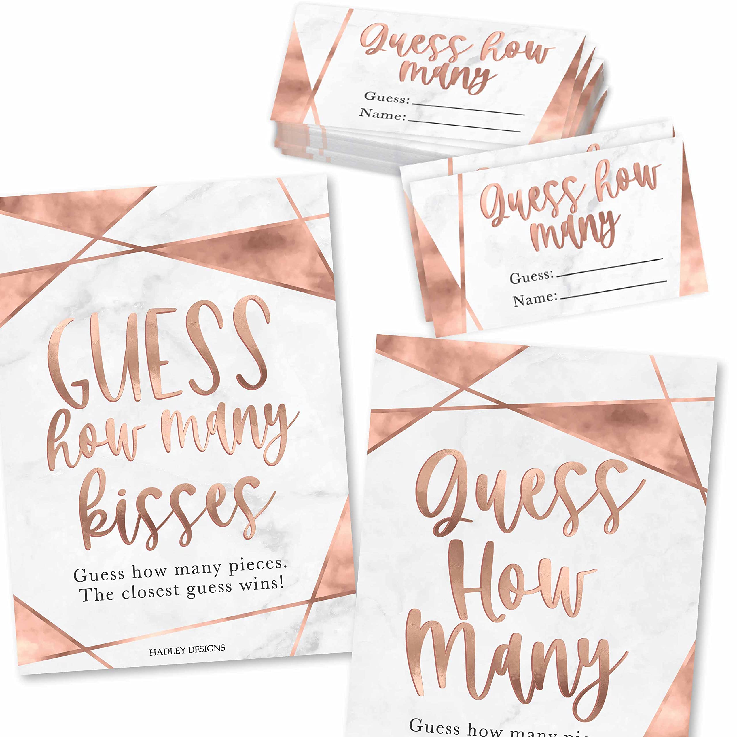 Buy 25 Guess How Many Bridal Shower Games For Guests Rose Gold Baby Buy 25 Guess How Many Bridal Shower Games For Guests Rose Gold Baby