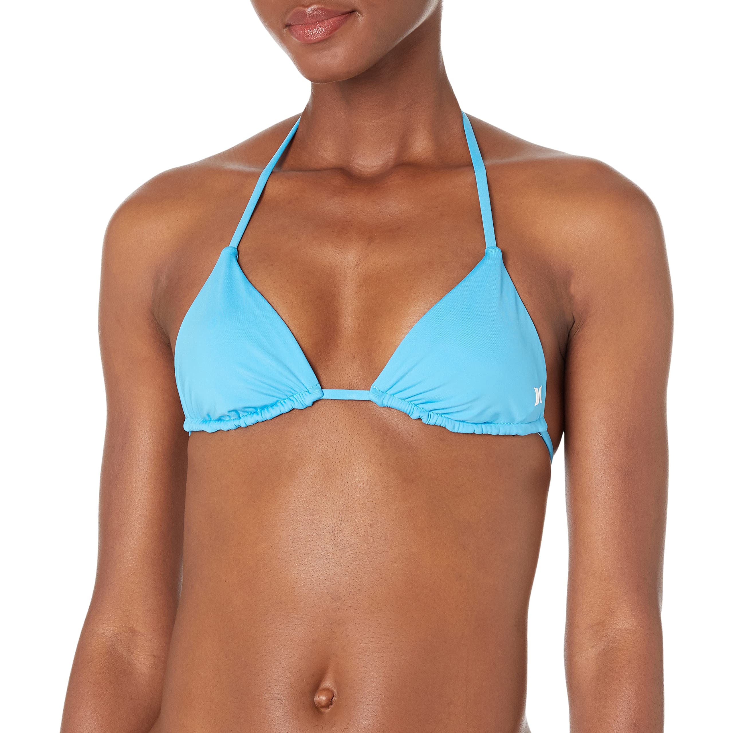 HurleyWomen's Standard Solid Itsy Bitsy Bikini TOP, High Tide, S