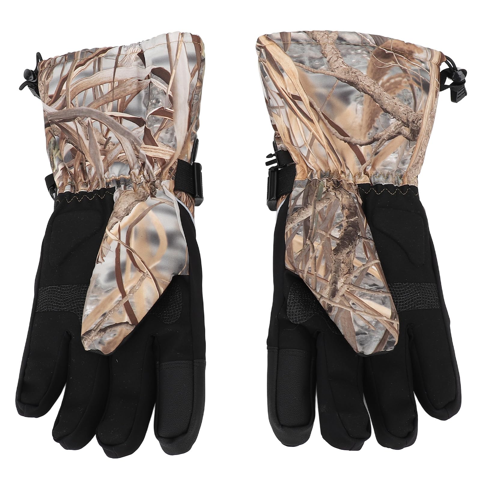 Camouflage de roseaux, gants chauffés pour hommes et femmes, 3 équipements réglables, écran tactile étanche, avec boîte de batterie, pour le ski/cyclisme/la pêche, usage
