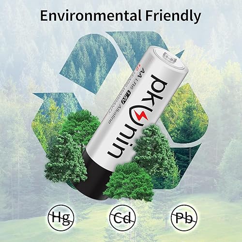 Miniatura 6 de Ocvrszsw Paquete de 120 pilas alcalinas doble A de 1.5 V AA LR6, pilas AA tamaño AA, paquete de 120 pilas AA con diseño a prueba de fugas, 12 años