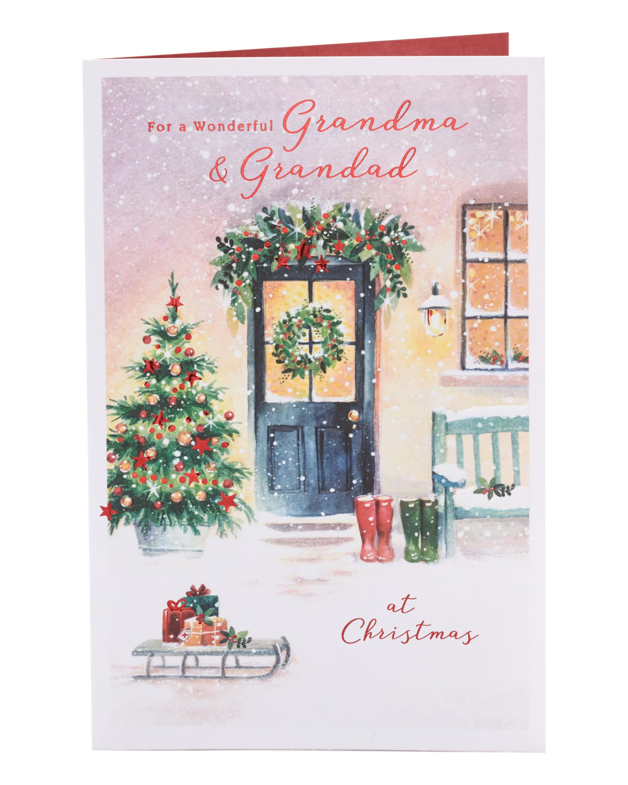 UK Greetings Carte De Noël Pour Grand-mère Et Grand-père – Motif