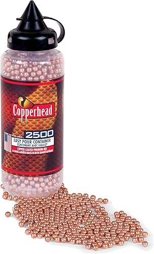 Crosman Copperhead .177 Cal. Munición BB de acero (paquete de 2500) paquete de 3