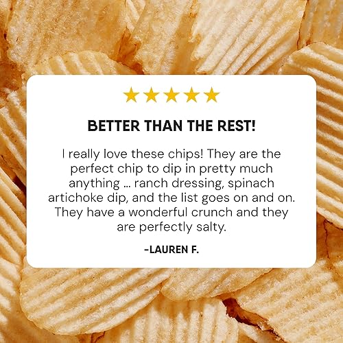 Miniatura 6 de The Good Crisp Company, Papas fritas de corte arrugado, bolsas de 5.5 onzas, paquete de 6 (paquete variado)