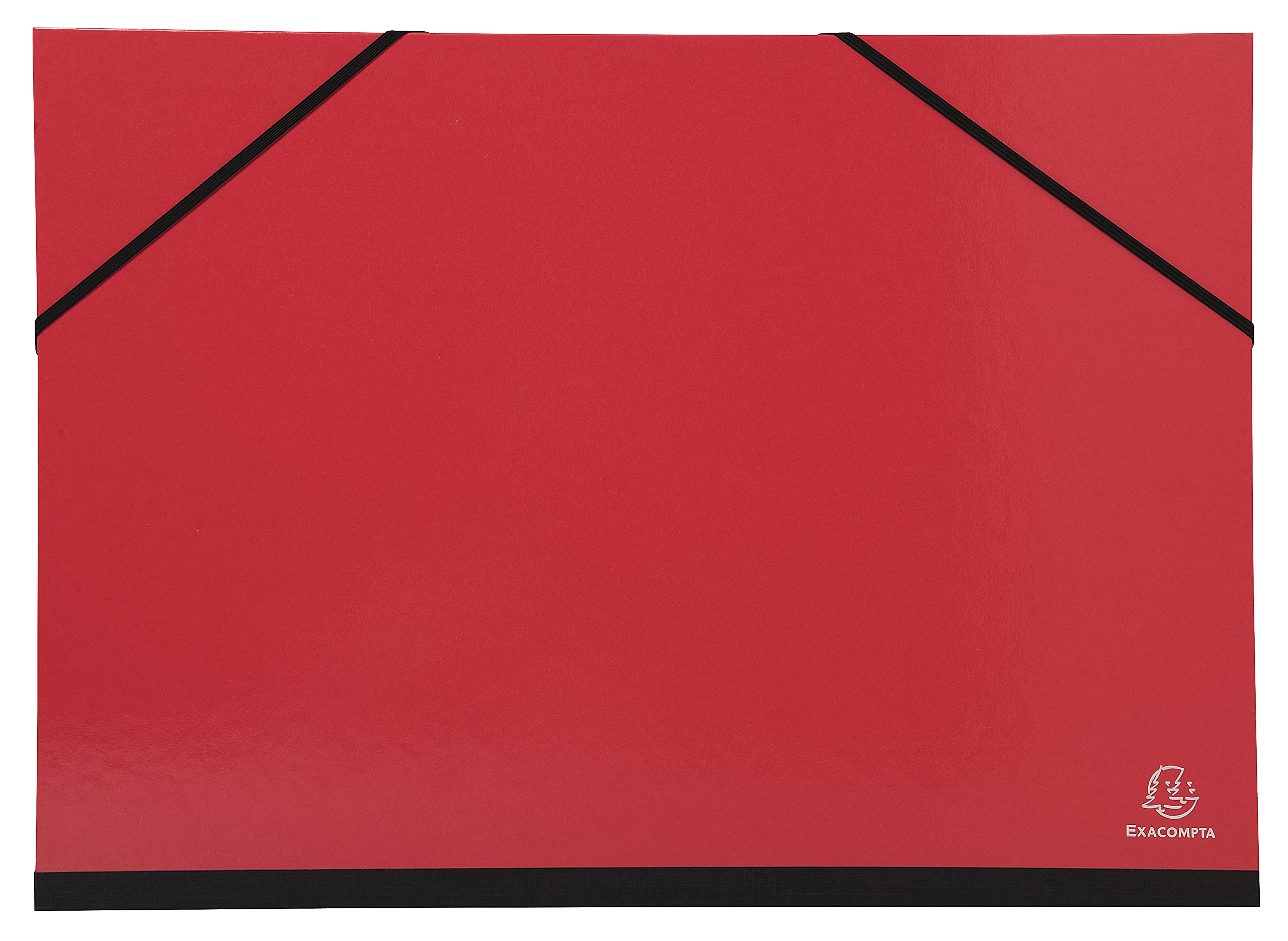 Exacompta 25729E 5er Pack Zeichenmappe Iderama mit Gummibändern innen weißes Papier Rückseite aus Leinen Maße 32 x 45 cm Format zum Abheften A3 (297 x 420 mm) farbig sortiert
