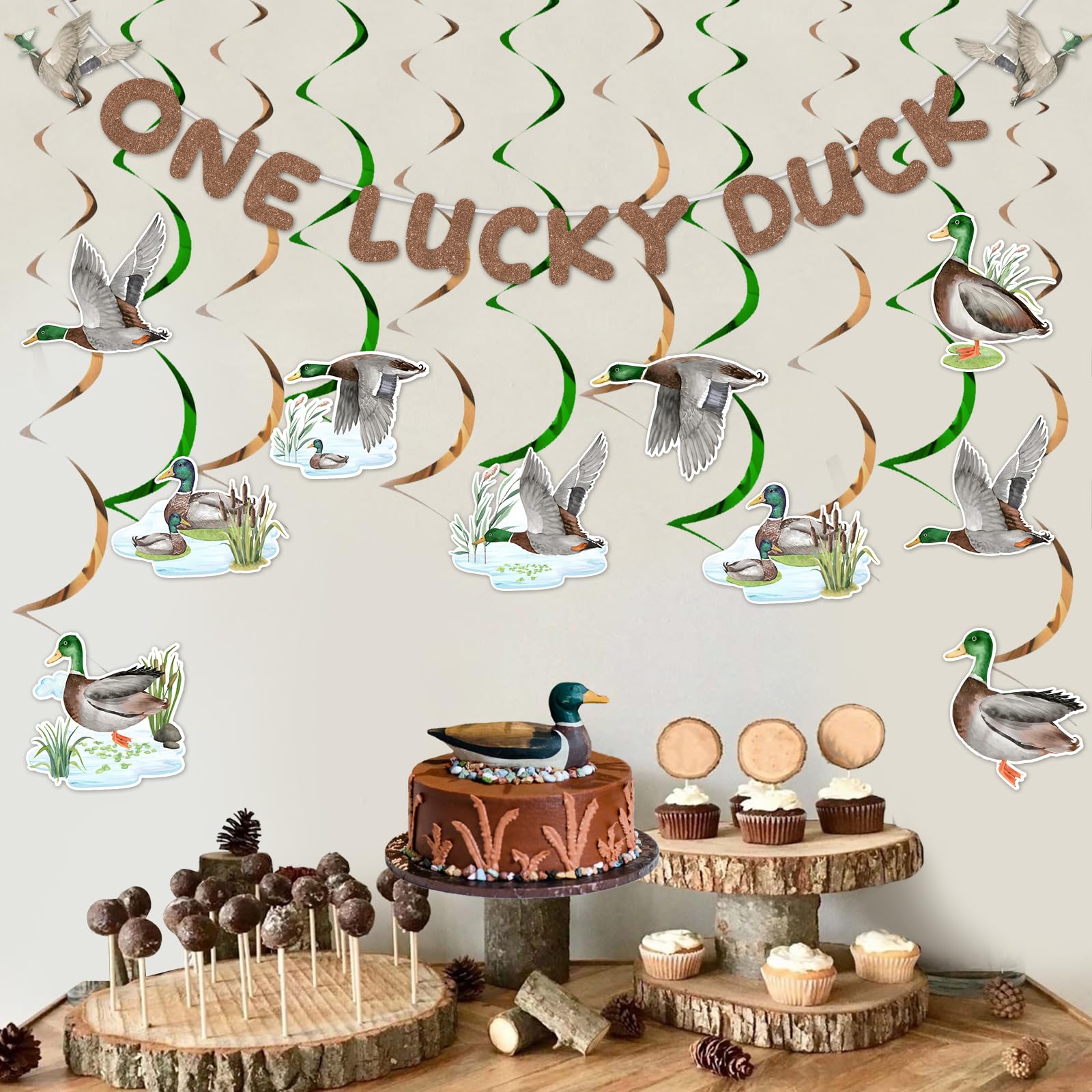Decorazioni Cartoncino BOXOB 2 Striscioni Compleanno A Forma Di Anatra - Decorazione Sospesa Gialla, 3 Metri, Per Feste A Tema Banner Compleanno Per Bambini