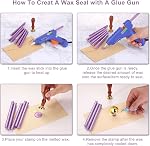 Yoption 15 Pieces Glue Gun Sealing Wax Sticks for Wax Seal Stamp, Great for Wedding Invitations, Envelopes, Cards, Christmas Gift Ideas, Wine Packages (Metallic Purple Mix)