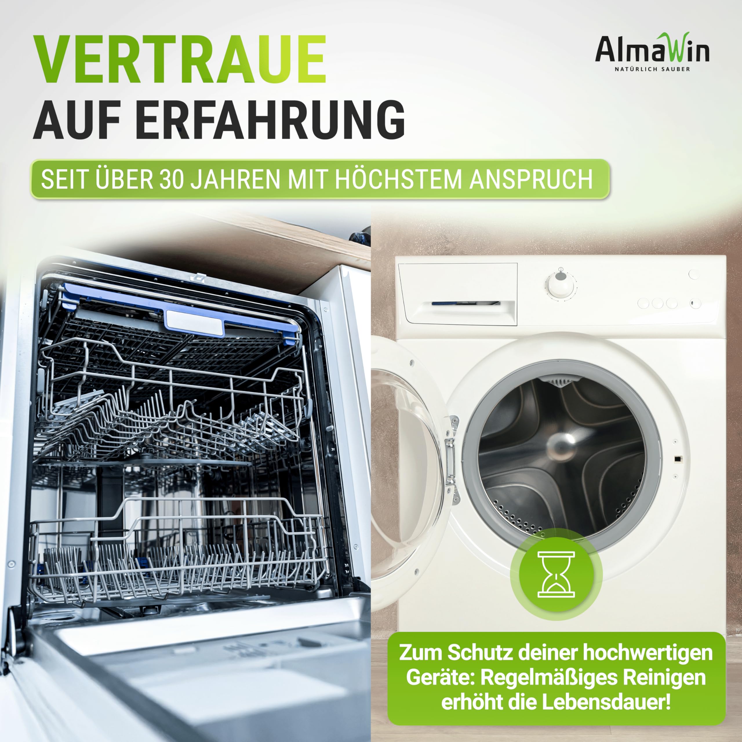 PROSZEK DO CZYSZCZENIA PRALEK I ZMYWAREK ECO 200 g - ALMAWIN