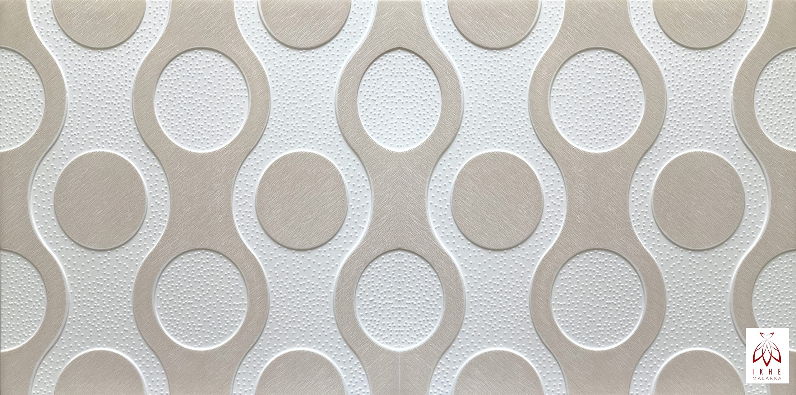 Paneele aus Polystyrol XPS, Deckenpaneele, 3D Wandpaneele, Styropor Dekoren, Decken Retro Vintage Wandverkleidung, 3mm dick - 50x50cm (4m²-16 Stück, Breez Beige)