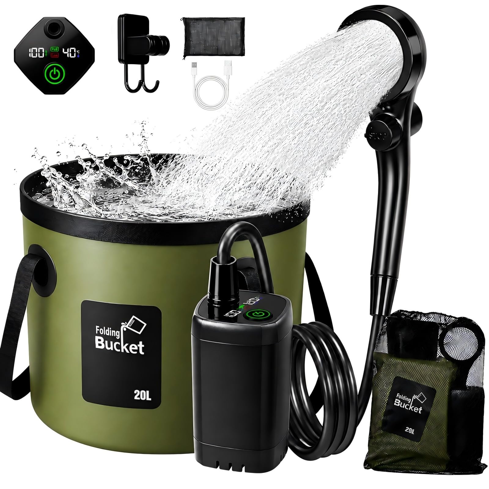 goody king douche camping portable