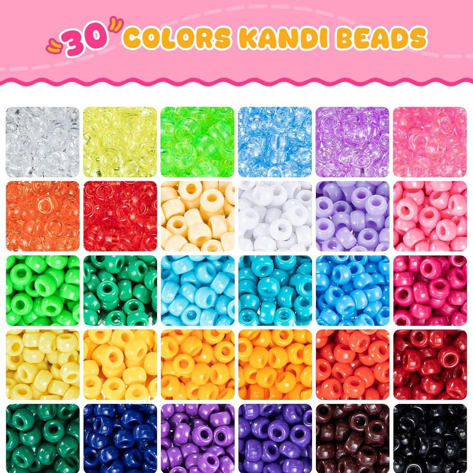 Perles d ' espacement de Couleurs Assorties avec Rangement