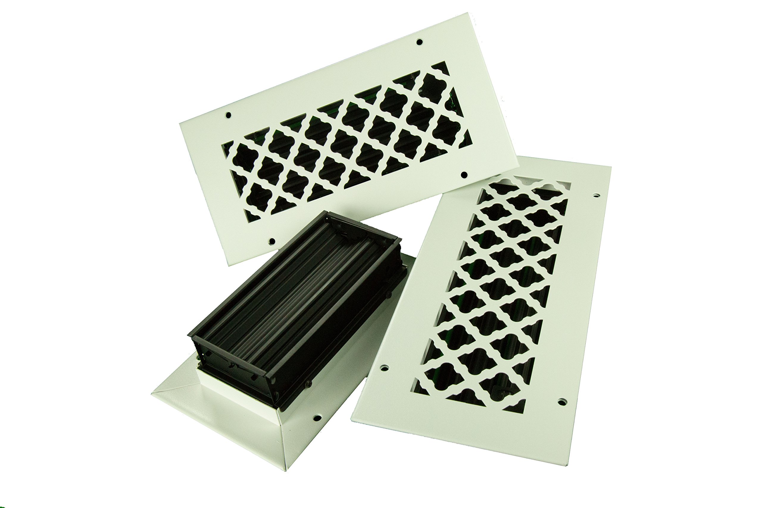 Amazon.com: 4 x 12 白色(可上漆)托斯卡納天花板和掛牆,附阻尼器(6 x