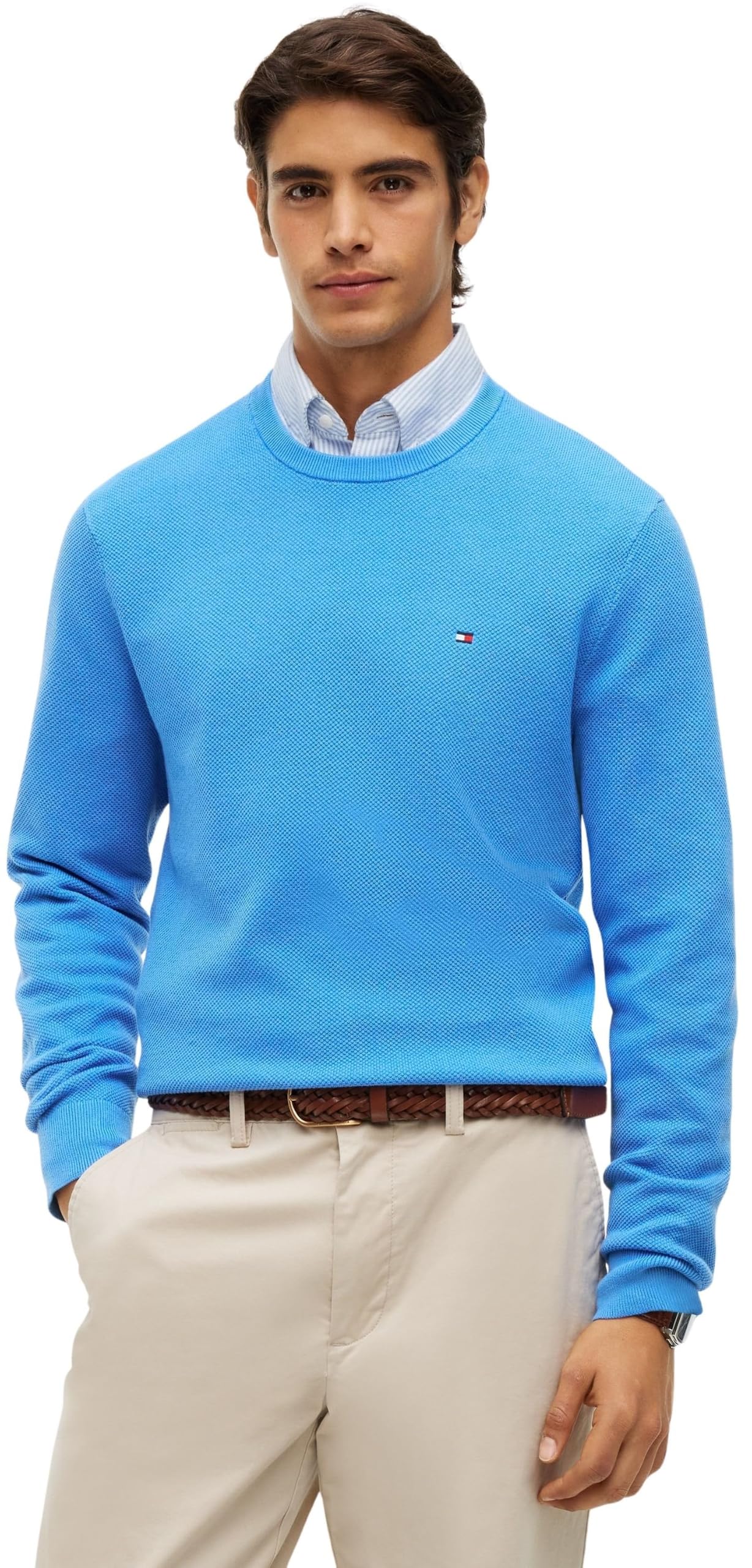 Tommy Hilfiger Herren Pullover Essential Structure Crew Neck Regular Fit