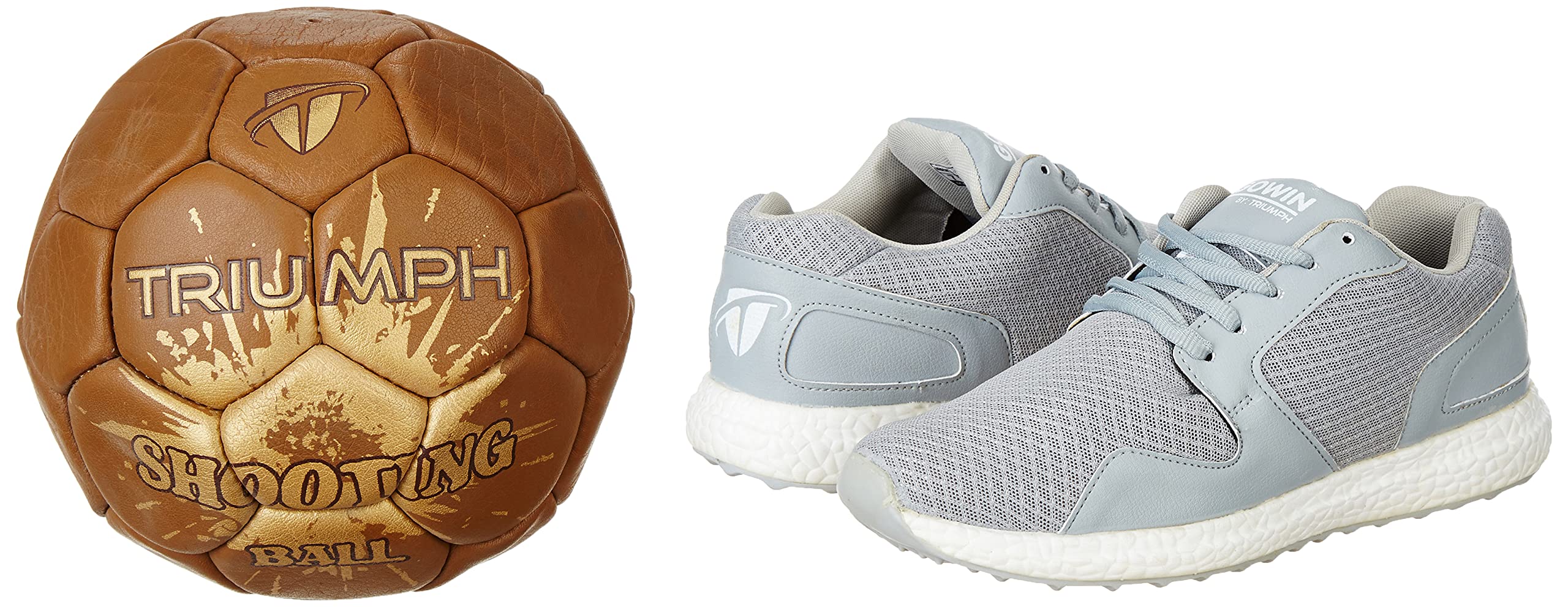 gowin Sports Training Shoe Thrust Grey Size 6 With Triumph Shooting Ball Leather-picture-33
