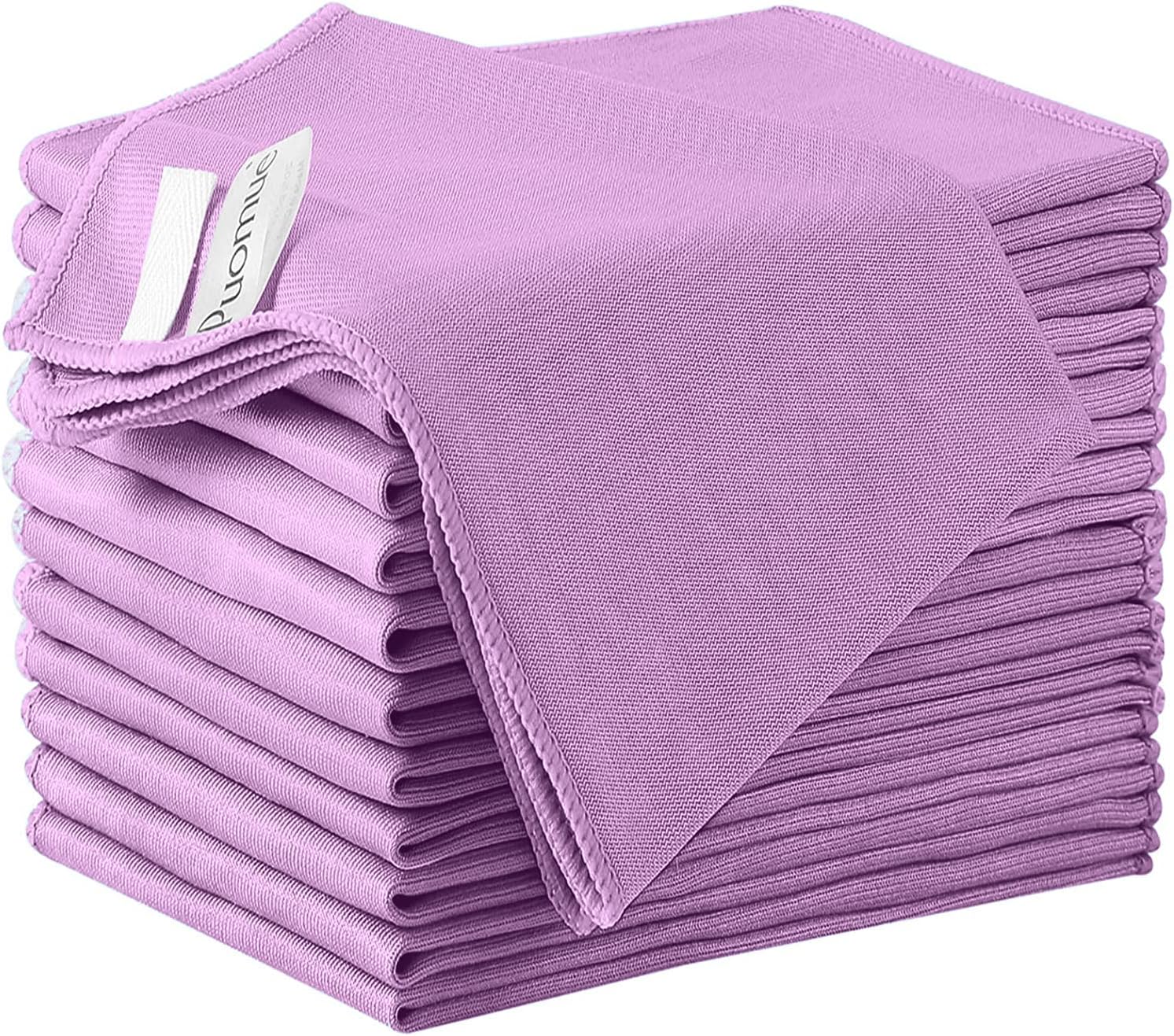 12 Pack Microfiber Glass Cleaning Cloth, 12 Inch X 16 Inch, Lint Free Quickly Clean Windows, Mirrors, Glasses, Phone Screens, Camera Lenses, Pink