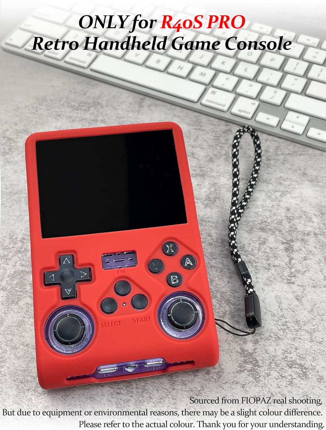 for R40S PRO Silicone Case with Lanyard (Red) image 6 of 7 B0DZXYMYG9