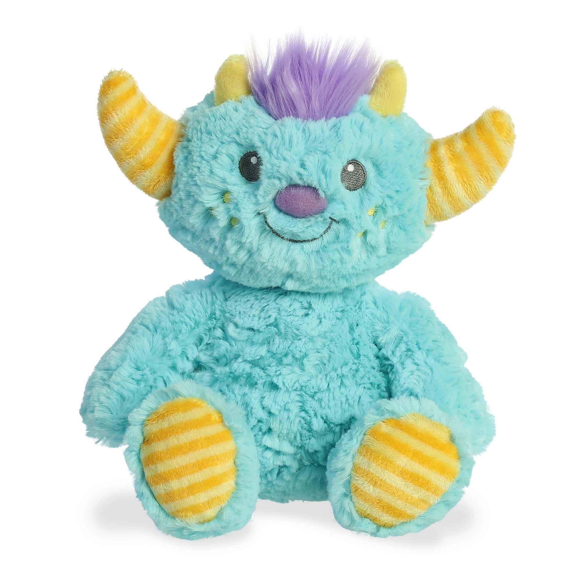 Aurora® Playful Monster Kazu™ Baby Stuffed Animal - Soft & Cuddly Toy - Imaginative Play - Blue 9 Inches