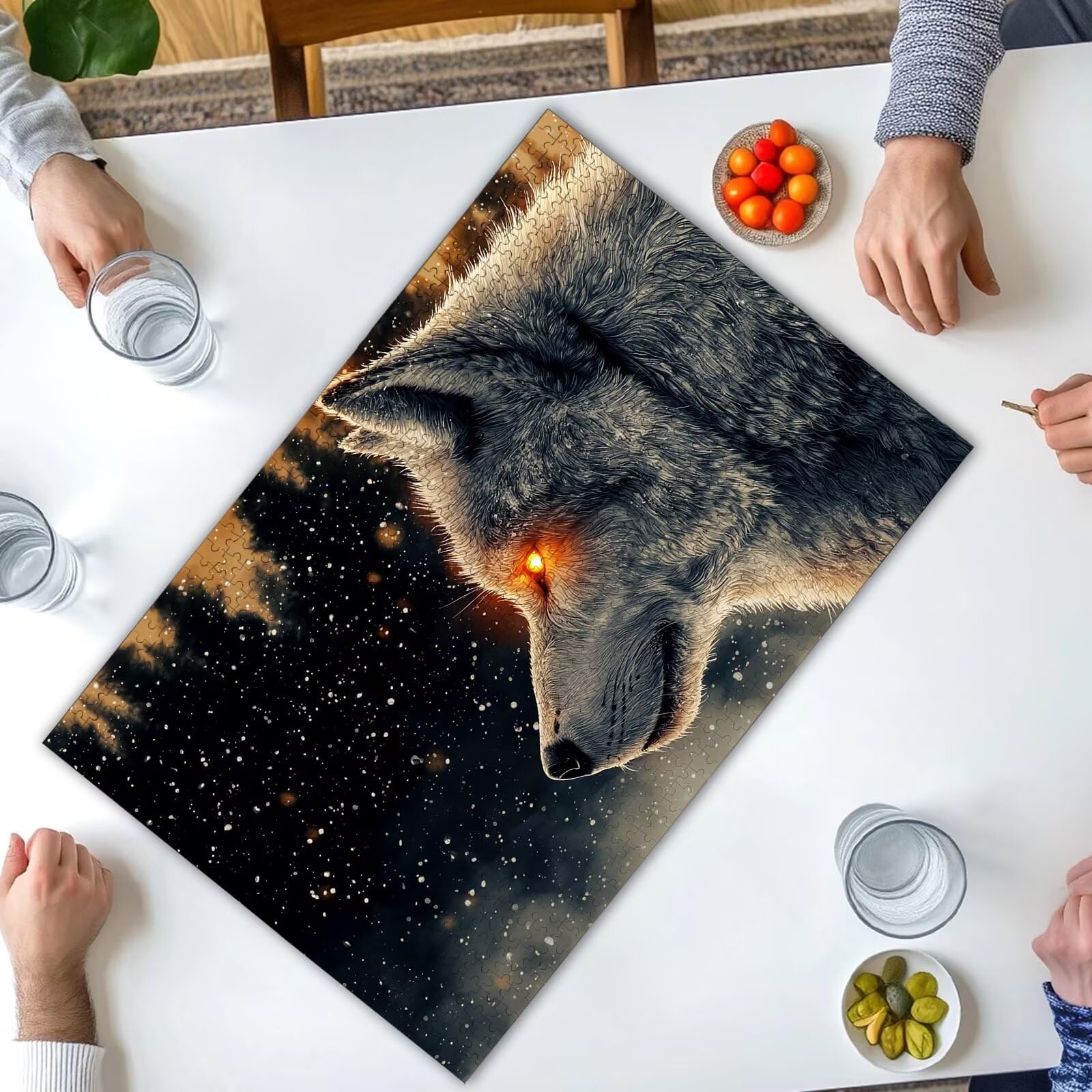 Puzzle 4000 Pezzi per Adulti, Puzzle Lupo4000 Pezzi Arte per Adulti e Ragazzi, Misura: 140x87 cm, Puzzles Animale in Legno Impegnativi, Puzzles per Idea Regalo Donna e Uomo, Decorazioni Casa, -3250